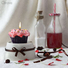 Red Velvet Cupcake Candles at Qtrove