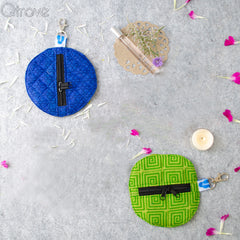 Handmade Circular Pure Fabric Pouch at Qtrove