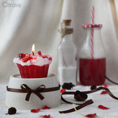 Strawberry Surprise Cupcake Candles at Qtrove
